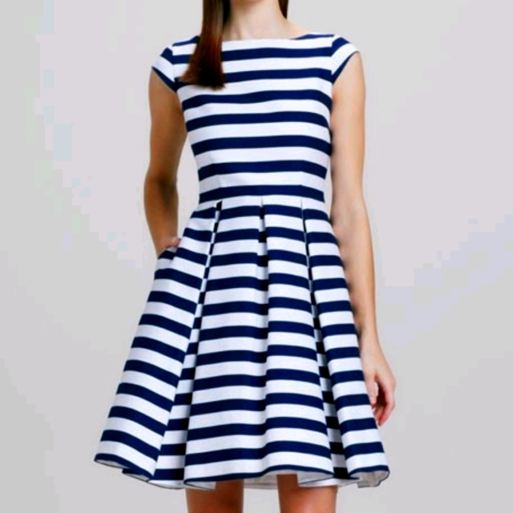 Kate Spade Blue and White Mariella Dress